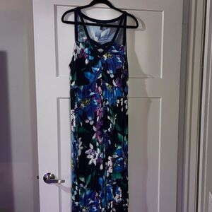 Lane Bryant Floral Maxi Dress - Blue and Purple